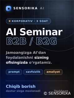 AI Seminar b2b, b2g | Toshkent