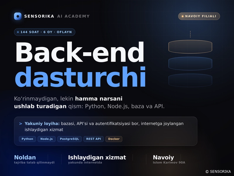 Dastur yaratishni o'rganish